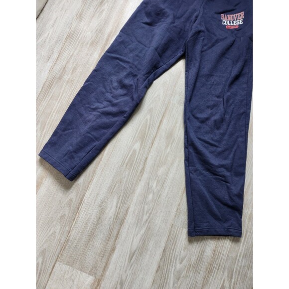 Hanover College Panthers Joggers Navy Fleece Drawstring Sweatpants Womens XS EUC - Picture 3 of 8